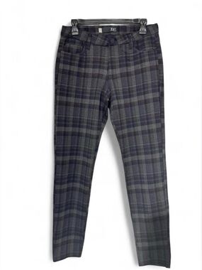 Kut from the Kloth women black and Gray Plaid Slim Pants